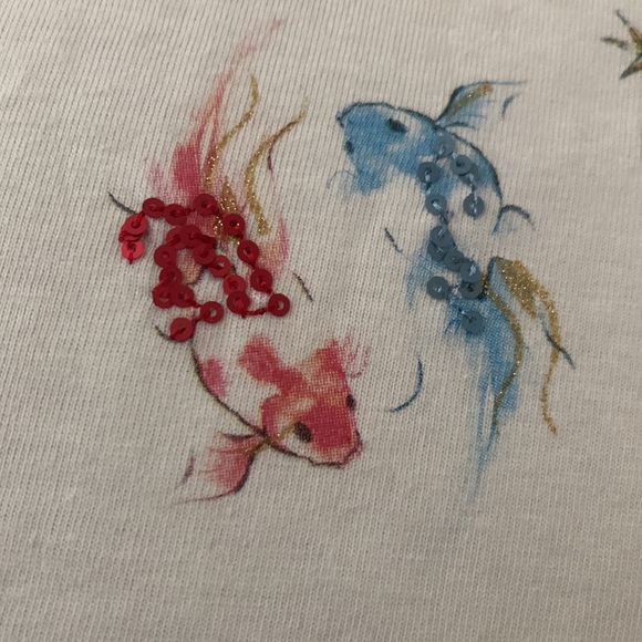 NWT girls cream unicorn glitter sequin top from NEXT Sz 12 years - Picture 7 of 10